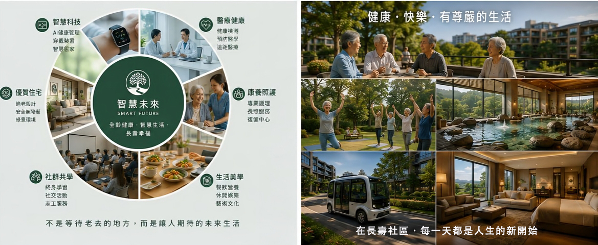 智慧未來長壽社區的生活與服務願景